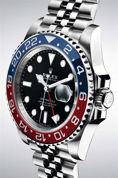 rolex gmt master 2 pepsi gold|rolex gmt master 2 size.